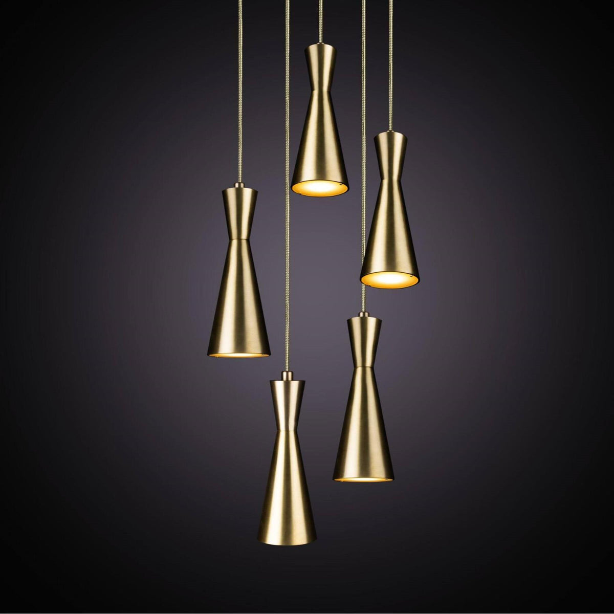 Marc Wood Cone Cluster Pendant Light