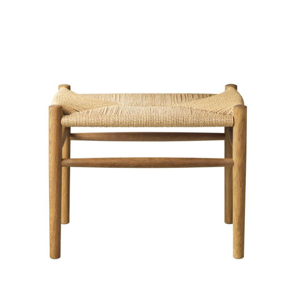 Outlet FDB Mobler J83 Stool - Smoked Oak with Natural Woven Seat