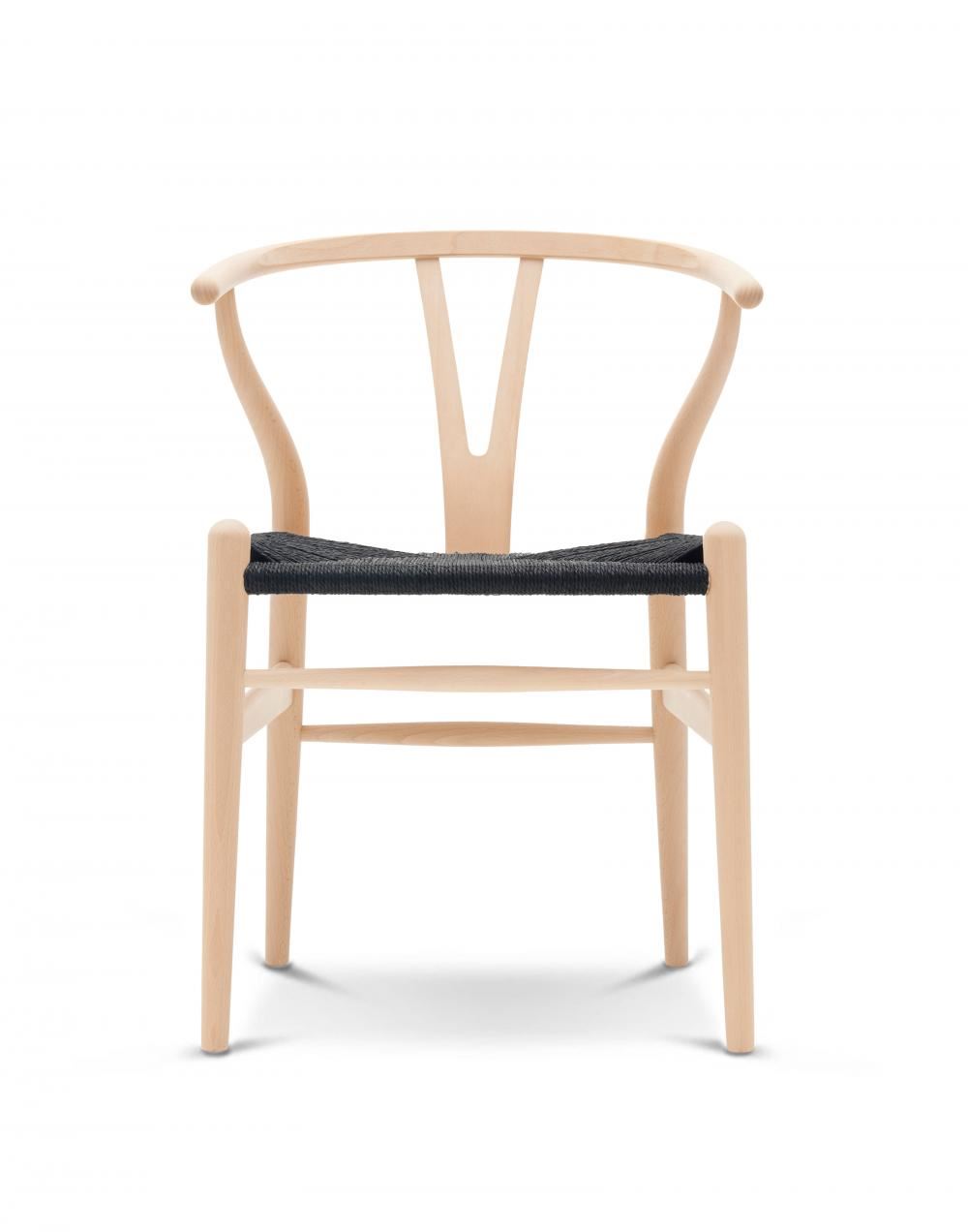 Carl Hansen & Son CH24 Wishbone Chair - Black Paper Cord Seat
