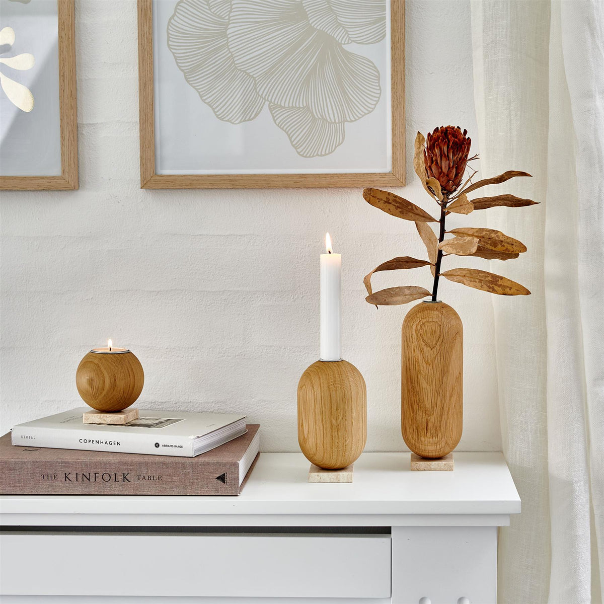 Aakjaer Furniture Ellipse vase - Natural Oil Oak