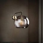 Marc Wood Pleated Crystal Wall Light