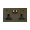 Soho Lighting Eton Collection Bronze 13A 2 Gang with Dual USB-C