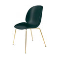 Ex-Display GUBI Beetle Dining Chair - Conic Base - Brass Base, Dark Green **STORE COLLECTION ONLY**