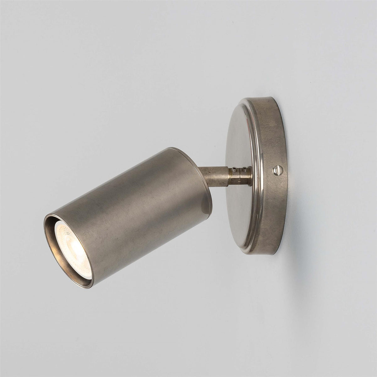 Mullan Lighting Evanston Directional Brass Wall Spotlight