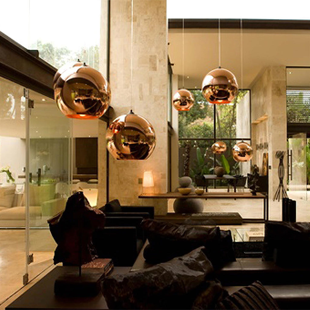 Tom Dixon Copper Round Pendant Light