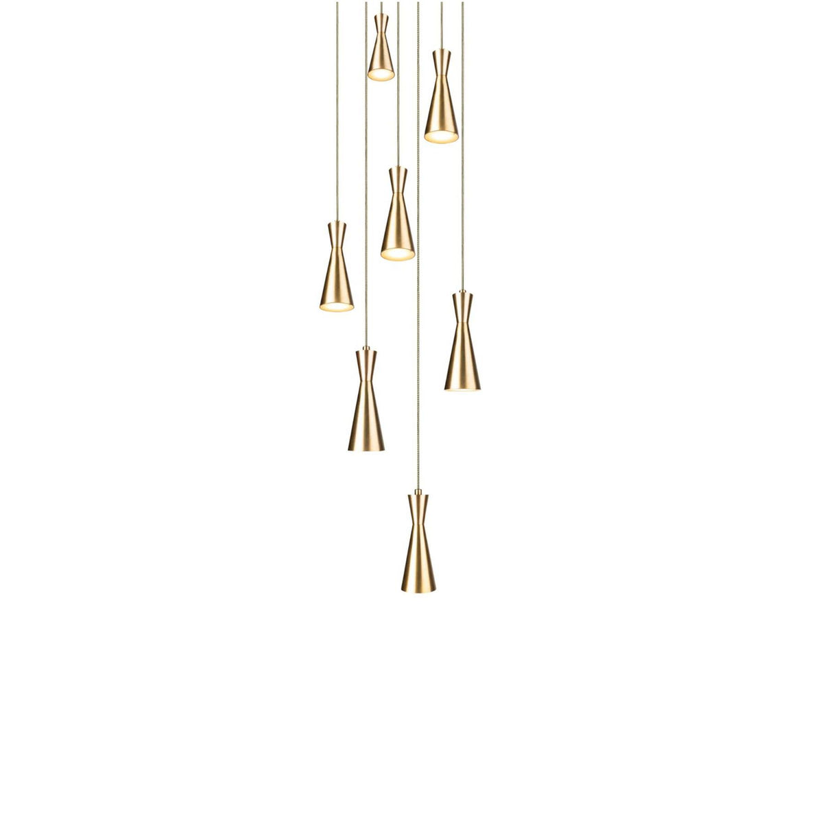 Marc Wood Cone Cluster Pendant Light