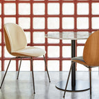 GUBI 1.0 Round Table with Marble Top, 80cm Diameter