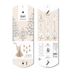 Lovi Wooden Angels Decoration - Height : 6.5cm, Set of 6