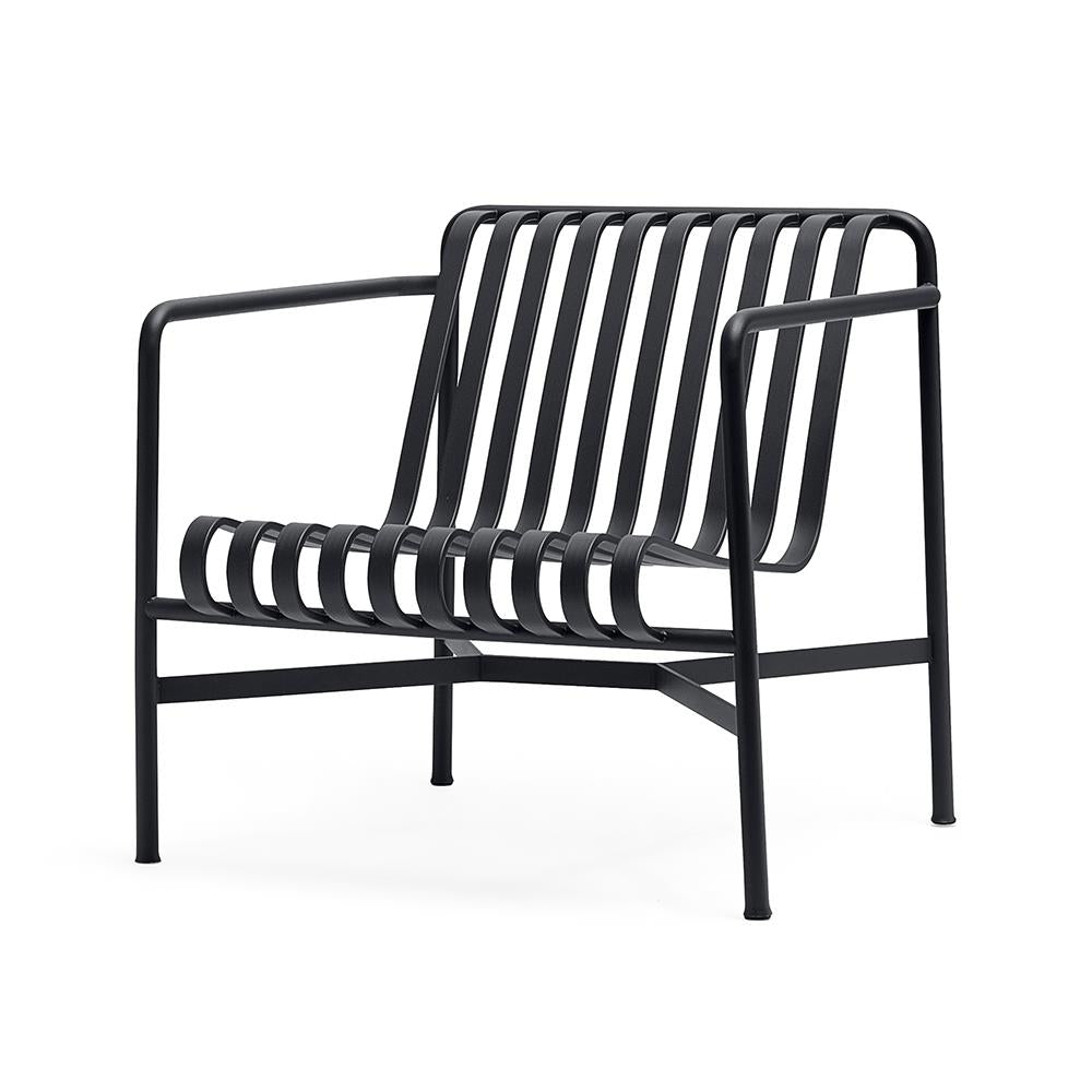 Outlet HAY Palissade Garden Furniture Lounge Chair - Low, Anthracite