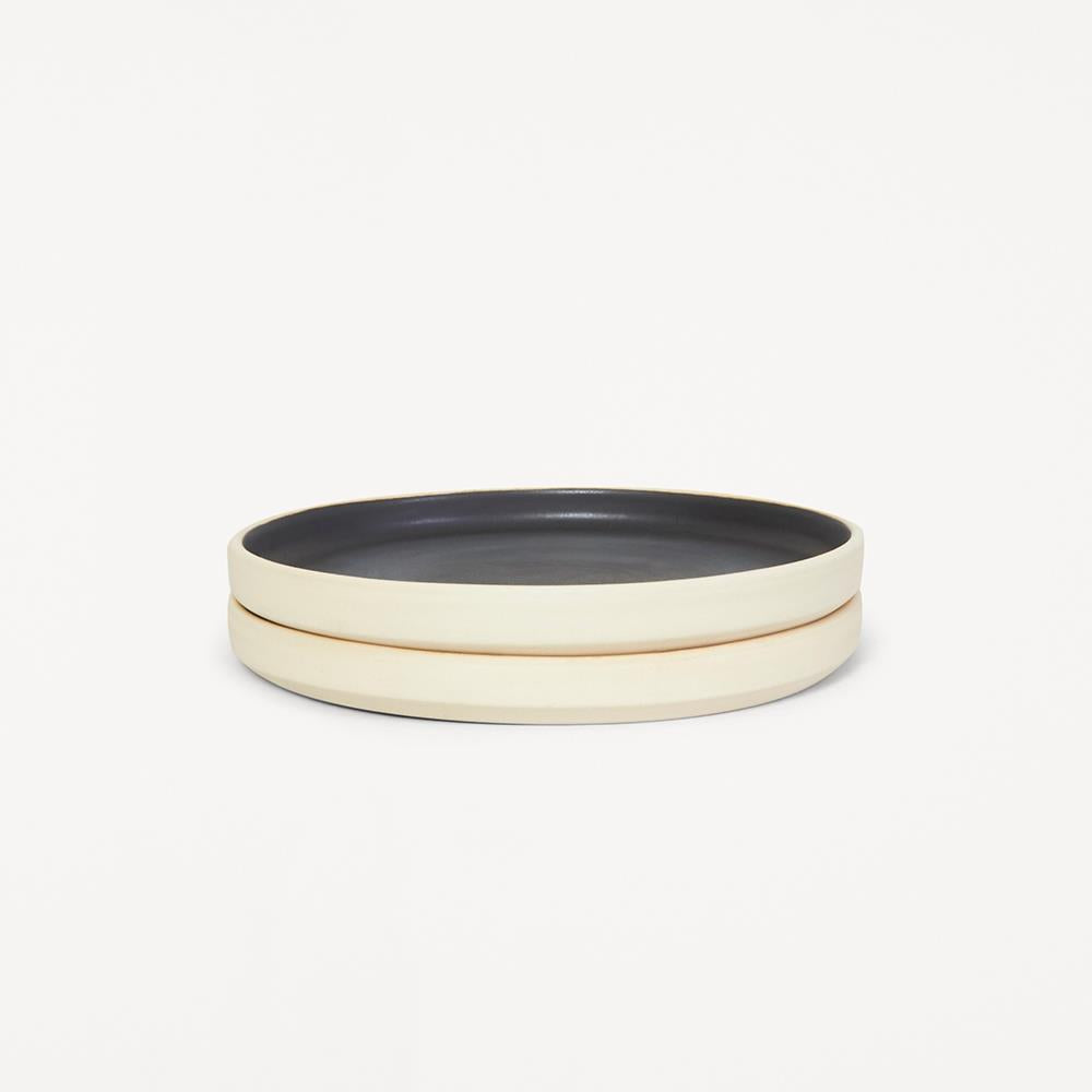Frama Otto Plate Black, Set of Two