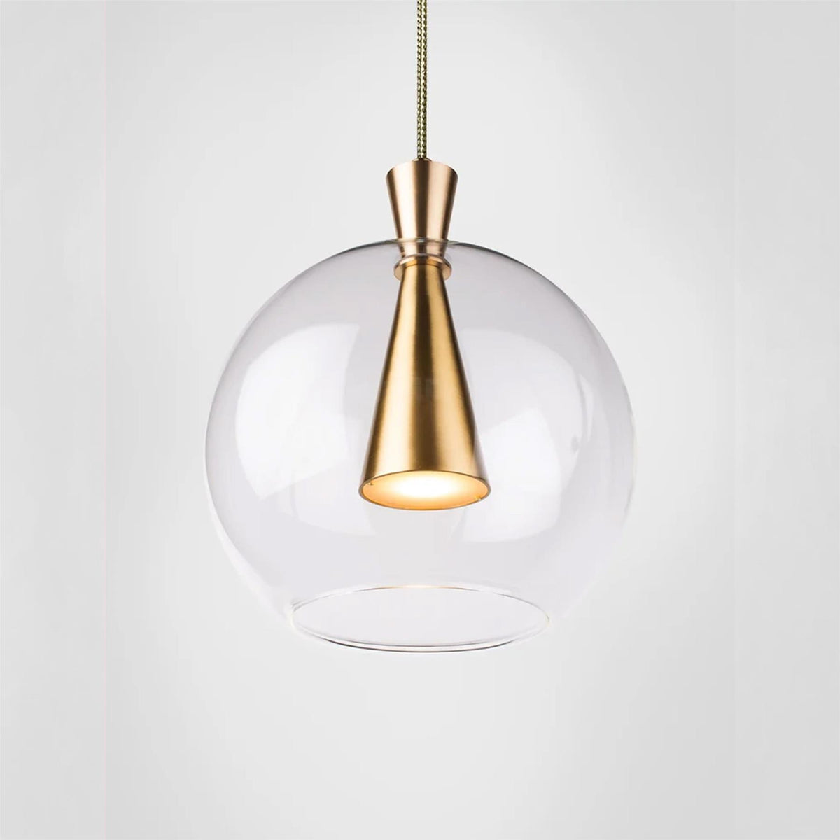 Marc Wood Cone Lamp and Shade Pendant Light