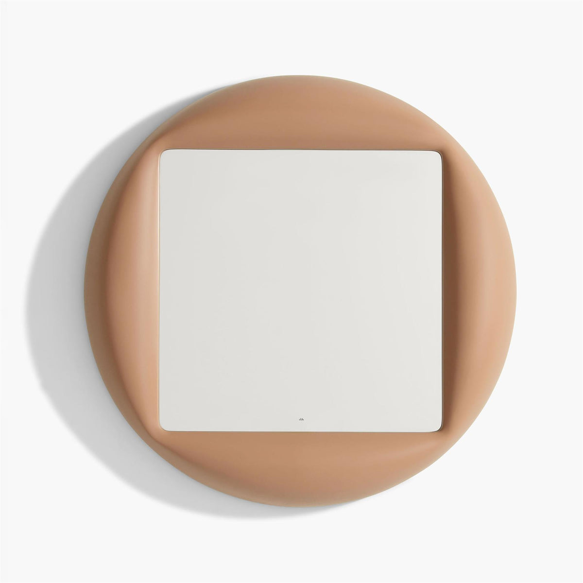 Outlet Ready To Hang Puffer Mirror - Latte