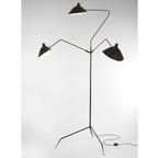 Serge Mouille Lampadaire 3 Standing Lamps Wall Lamp