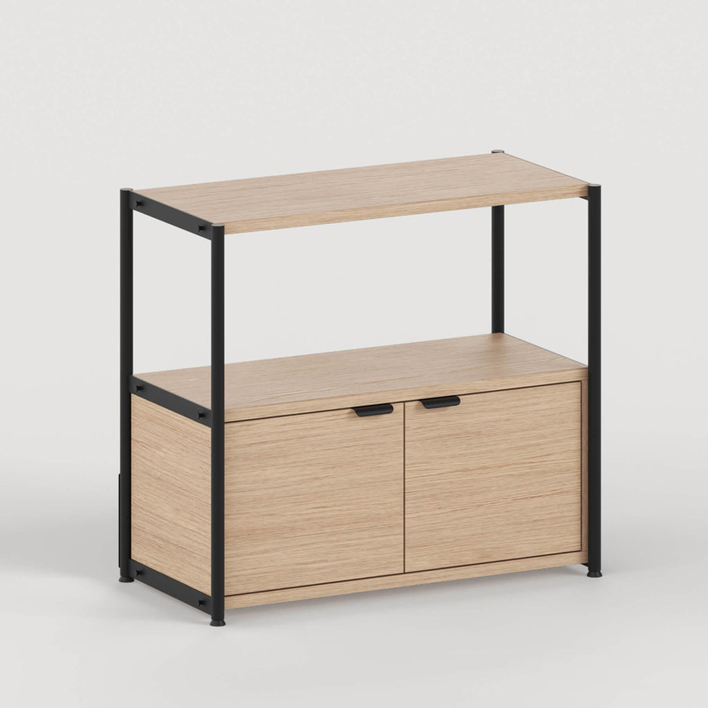 TIPTOE Unit Shelf Level 2 with Doors Shelf