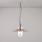 Davey Well Glass Pendant Light With visor
