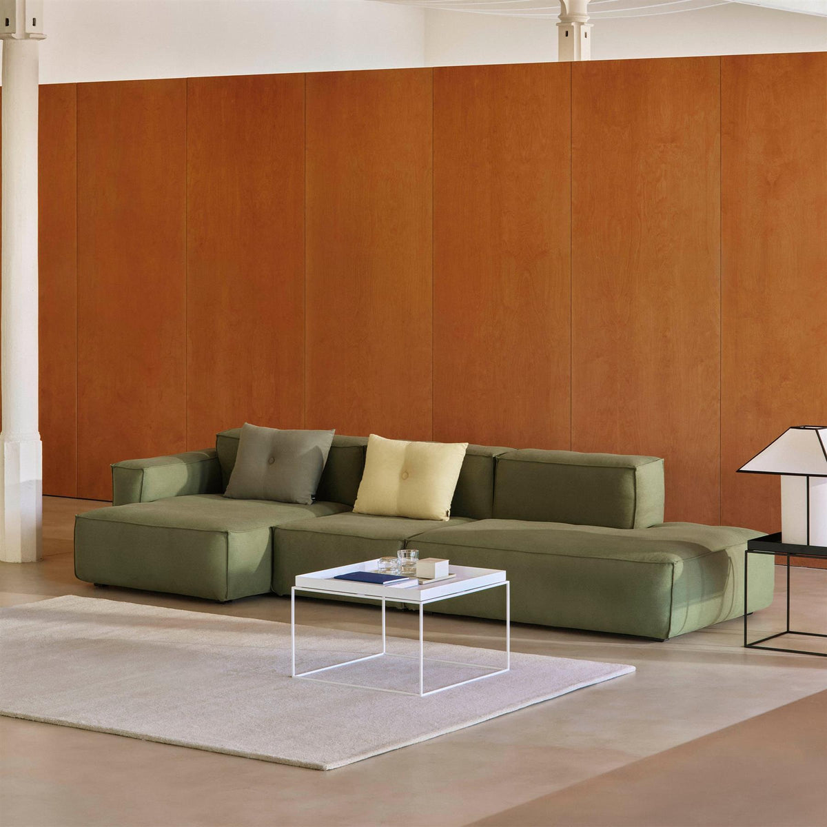 HAY Mags Soft 2+ Seater Sofa Low Armrest with Removable Cover Combination 3 Left