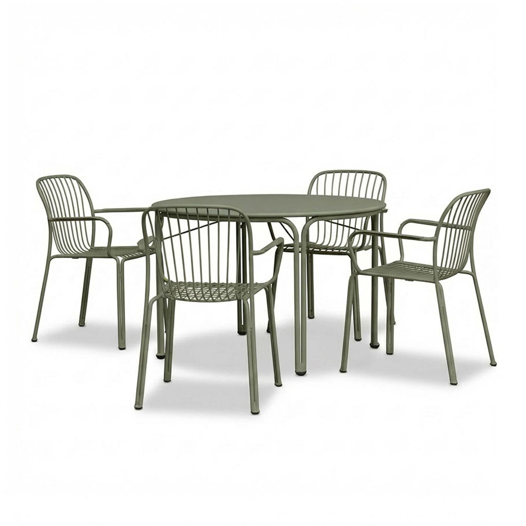 &Tradition Thorvald Round Garden Dining Set - Curated by Holloways of Ludlow