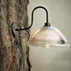 Mullan Lighting Maris Prismatic Glass Swan Neck Wall Light