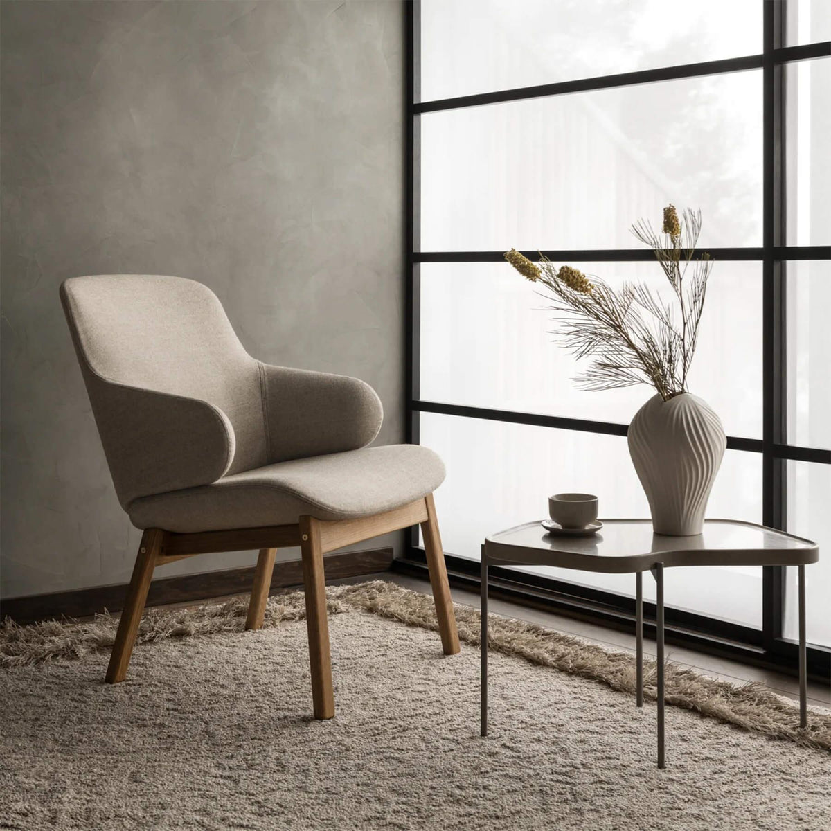 SWEDESE Amstelle Easy Chair - Wood Legs