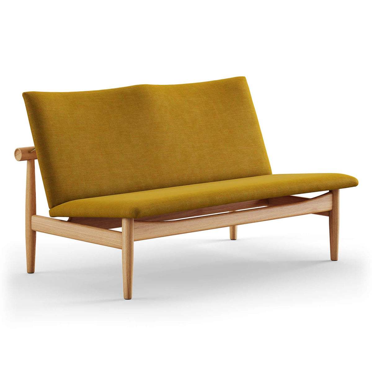 Finn Juhl The Japan 2 Seater Sofa in Dark Oiled Oak