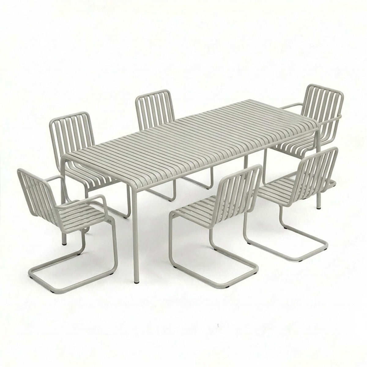 HAY Palissade Cantilever Garden Dining Set - Large - Curated by Holloways of Ludlow