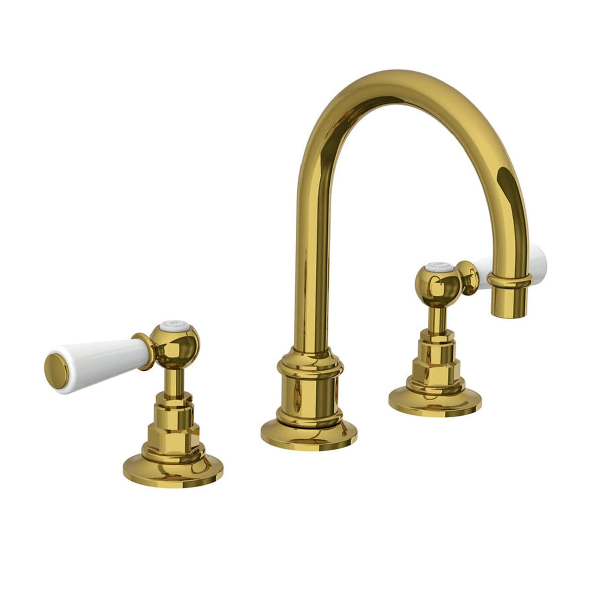 Lefroy Brooks Tubular Basin Mixer with Levers & Click-Up Waste WL1230