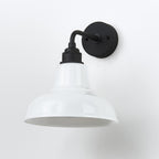 Old School Electric Factory Wall Light : Right Angled