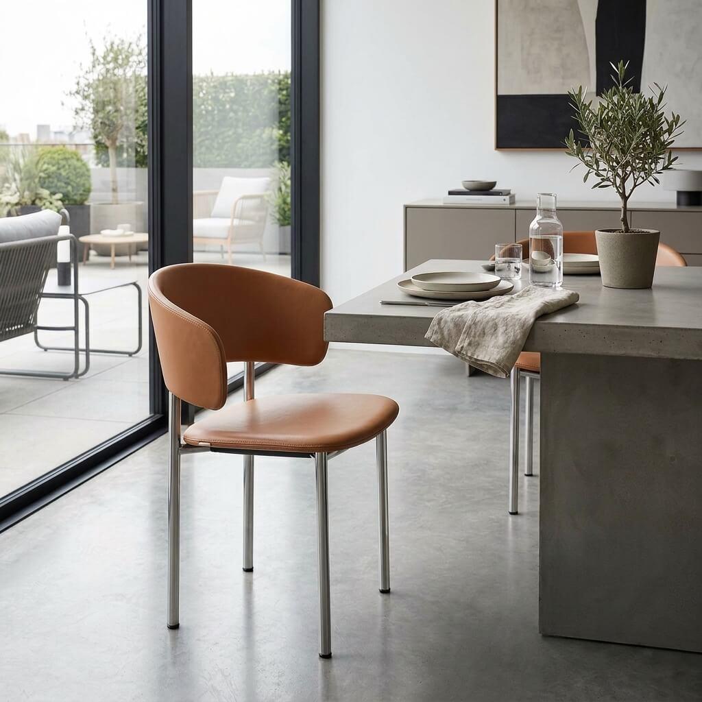 Fredericia Plan Armchair with Metal Legs, Fully Upholstered