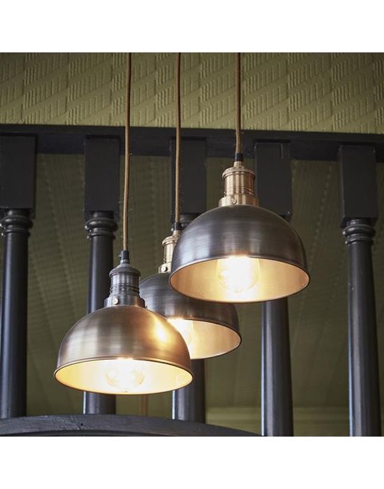 Industville Brooklyn Dome Pendant Light - Traditional Fittings