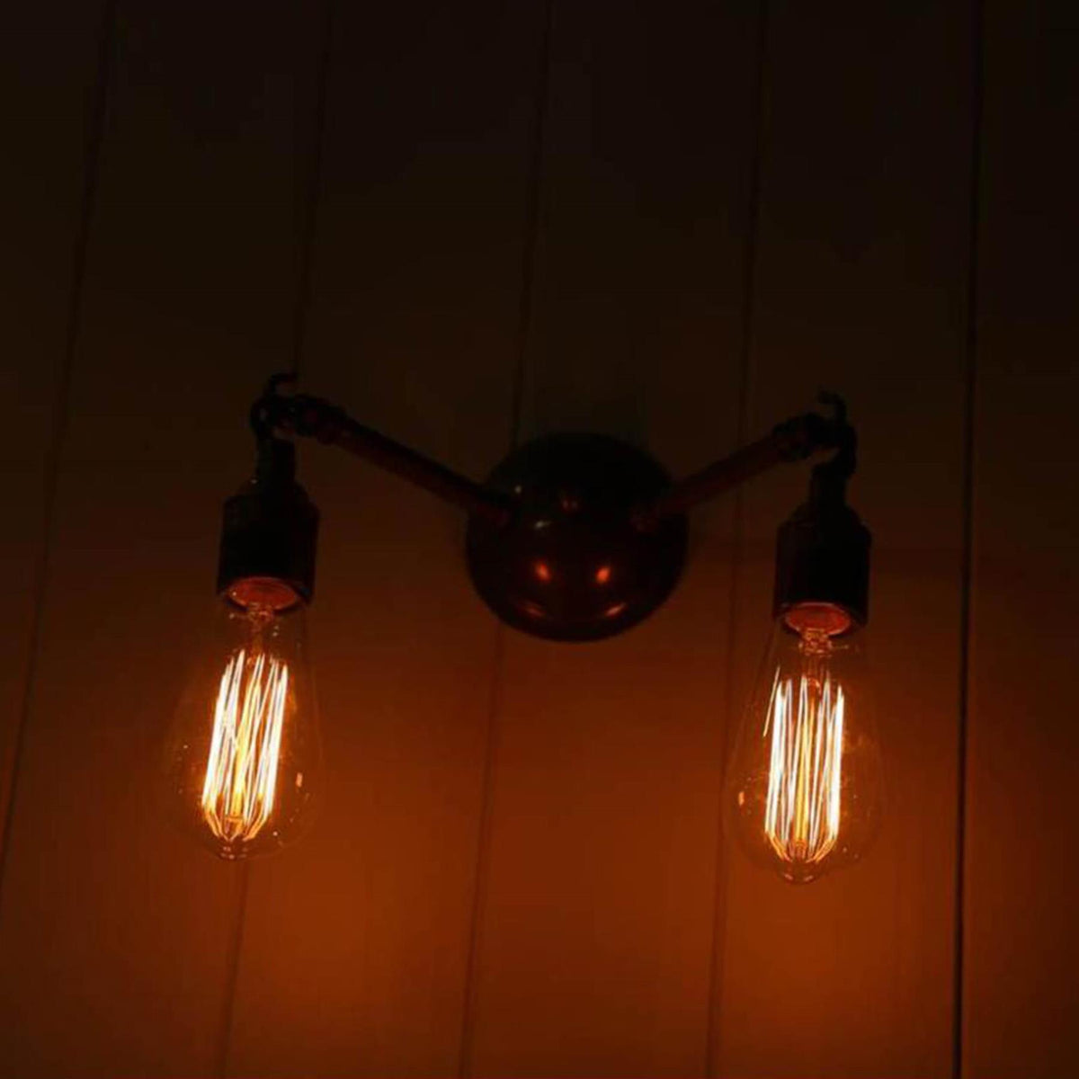 Mullan Lighting Arrigo Double Bare Bulb Wall Light