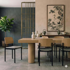 Fredericia Plan Dining Chair with Upholstered Seat