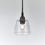 Old School Electric Tapered Blown Pendant Light : Bathroom Version