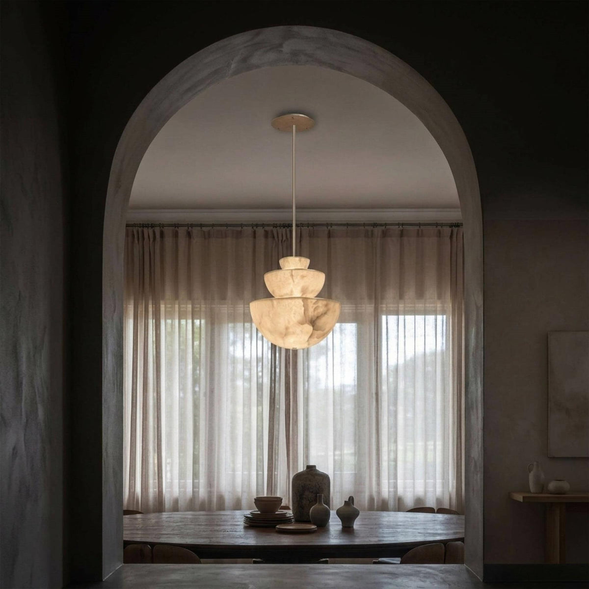 Marc Wood Hemisphere Triple Pendant Light