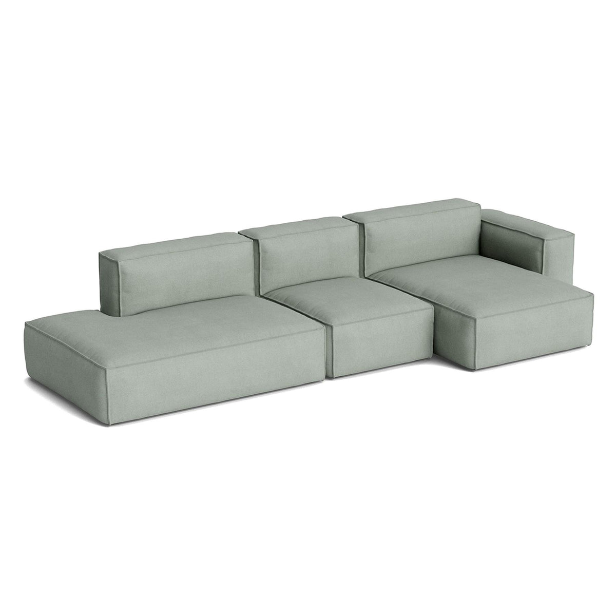 HAY Mags Soft 3+ Seater Sofa Low Armrest with Removable Cover Combination 4 Right
