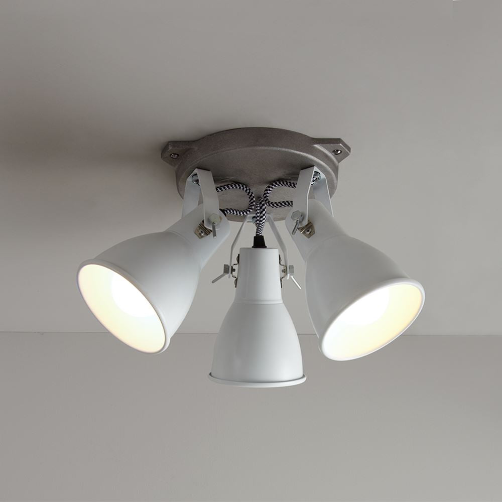Original BTC Stirrup Triple Ceiling Light