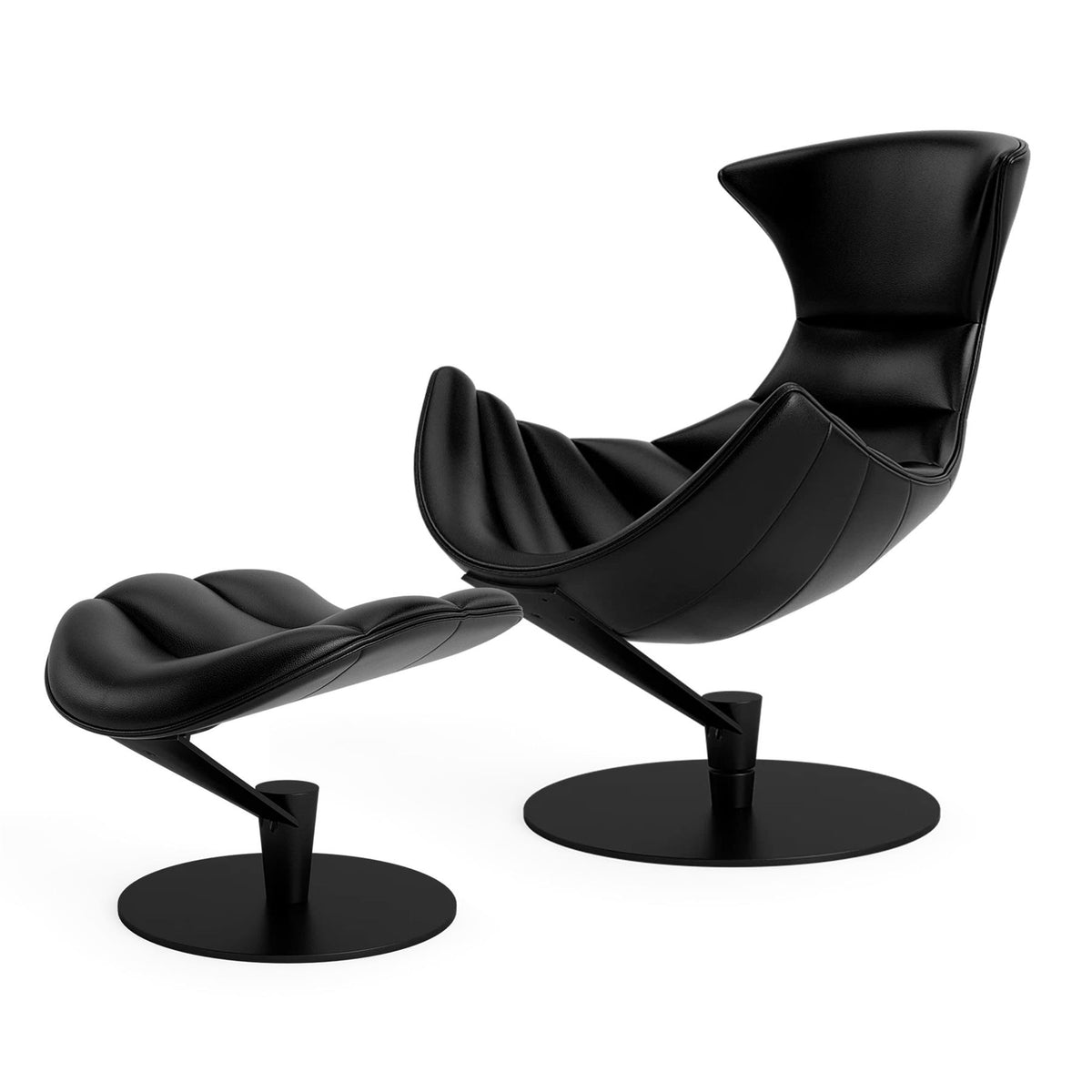 Bruunmunch Lobster Fully Upholstered Chair and Ottoman