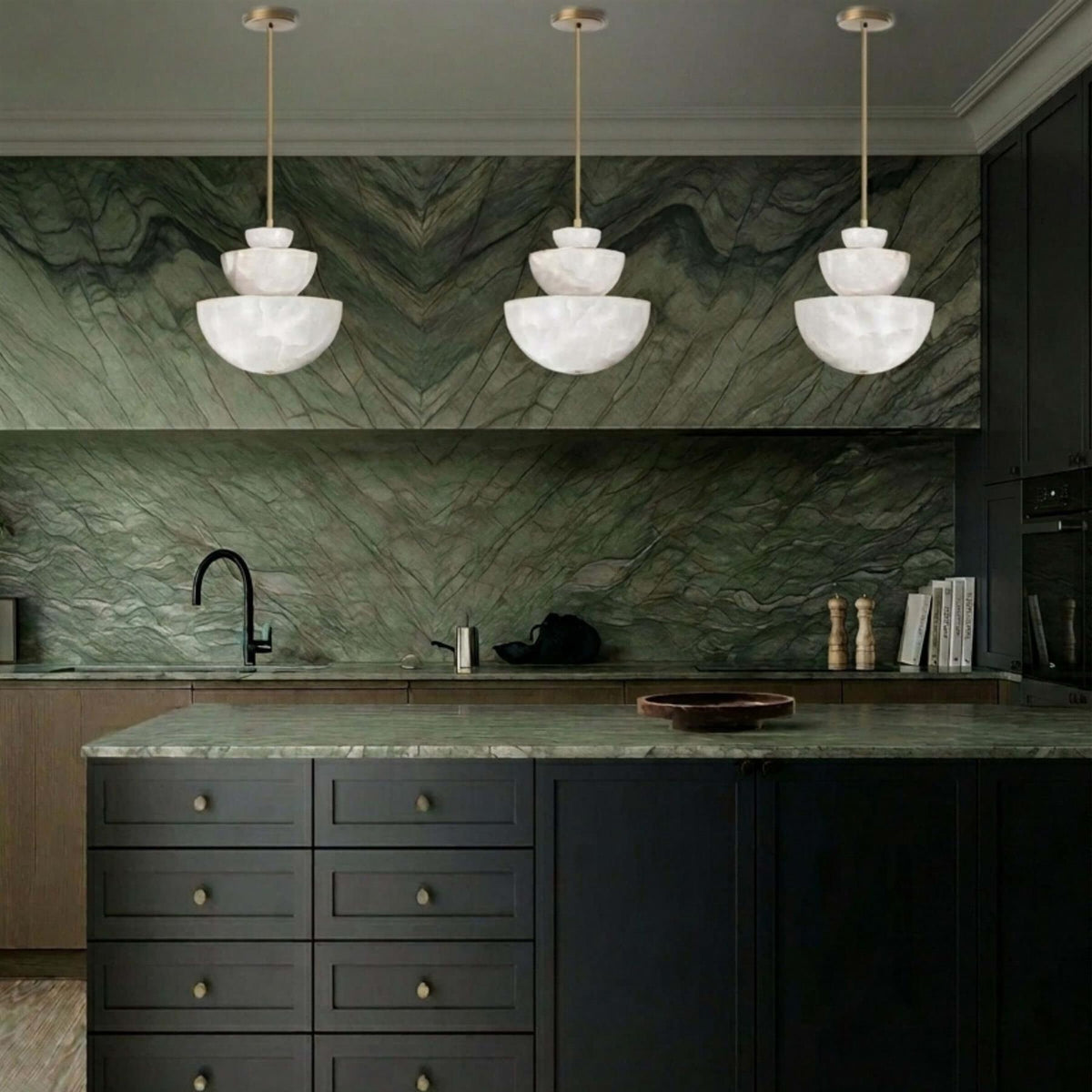 Marc Wood Hemisphere Triple Pendant Light