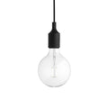Outlet E27 pendant lamp - LED - Black, None