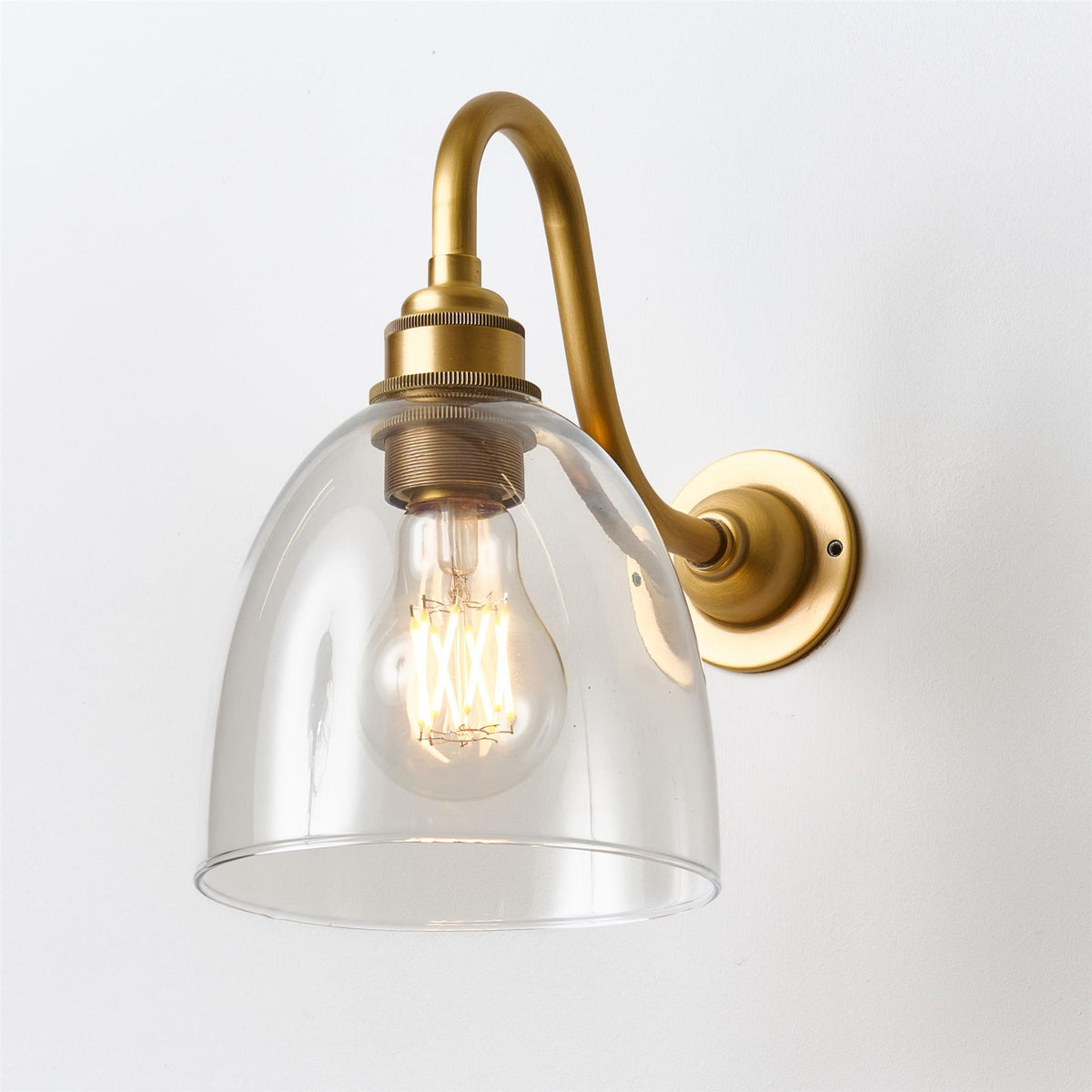 Old School Electric Bell Wall Light : Swan Arm