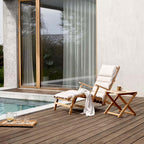 Carl Hansen & Son BM5565 Outdoor Deck Chair with Footrest
