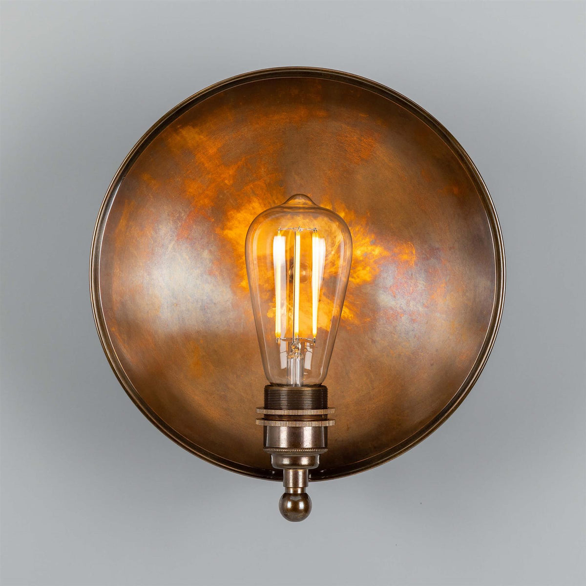 Mullan Lighting Chulainn Industrial Dish Wall Light