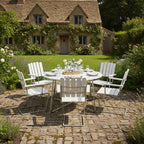 Grythyttan Stålmöbler Round Outdoor Dining Set - Curated by Holloways of Ludlow