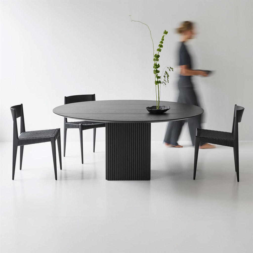 DK3 Ten Round Extendable Dining Table, 72cm Height