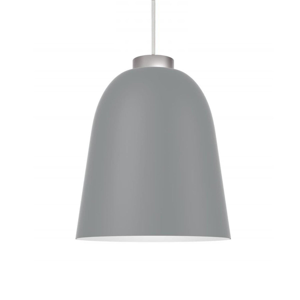 Ex-Display Shapes Summera Pendant Light - Medium Dark Grey With White Fittings