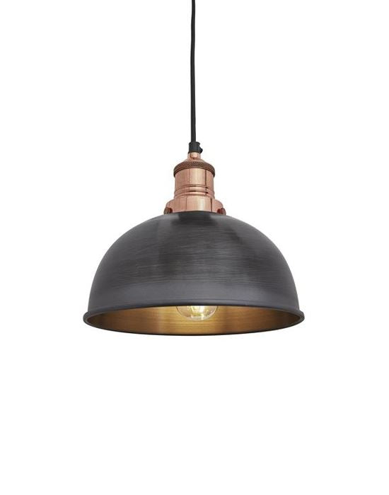 Industville Brooklyn Dome Pendant Light - Traditional Fittings