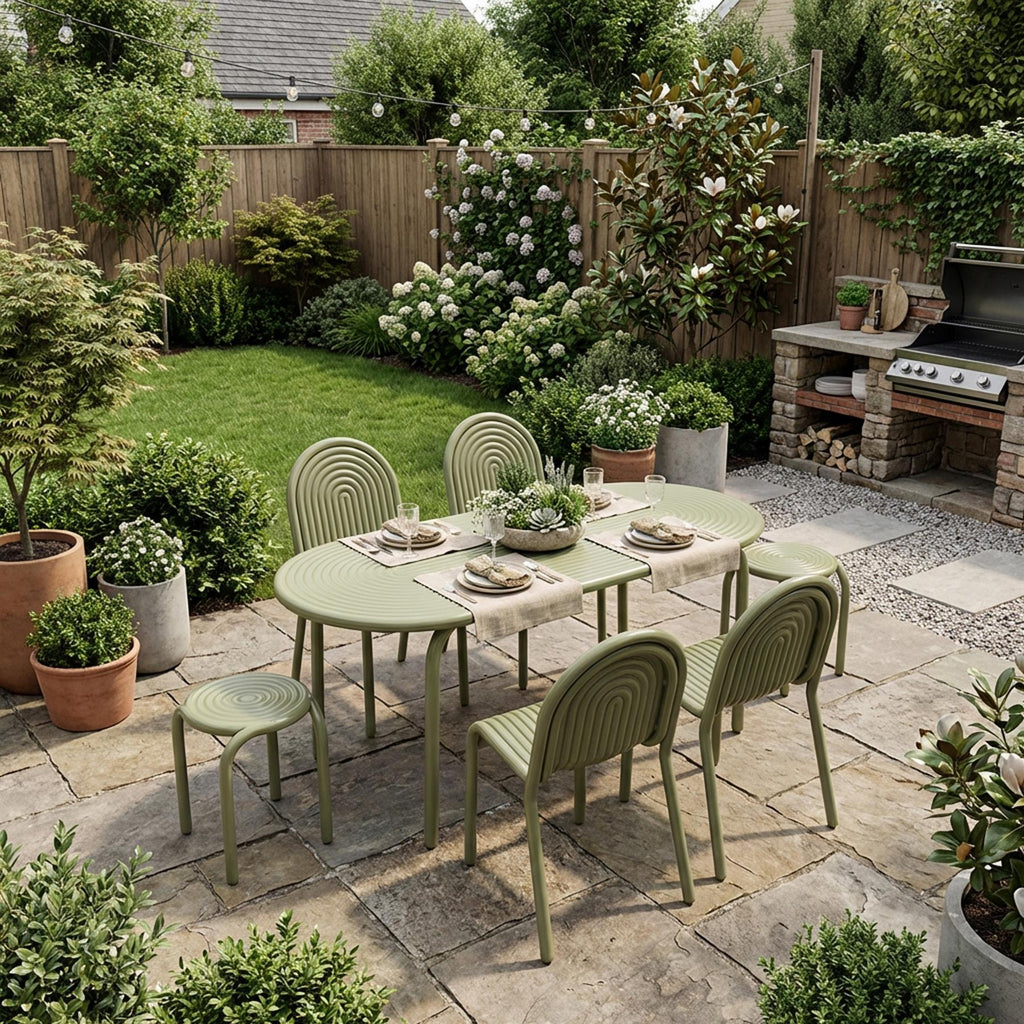 Tom Dixon Groove Family Garden Dining Set - Curated by Holloways of Ludlow