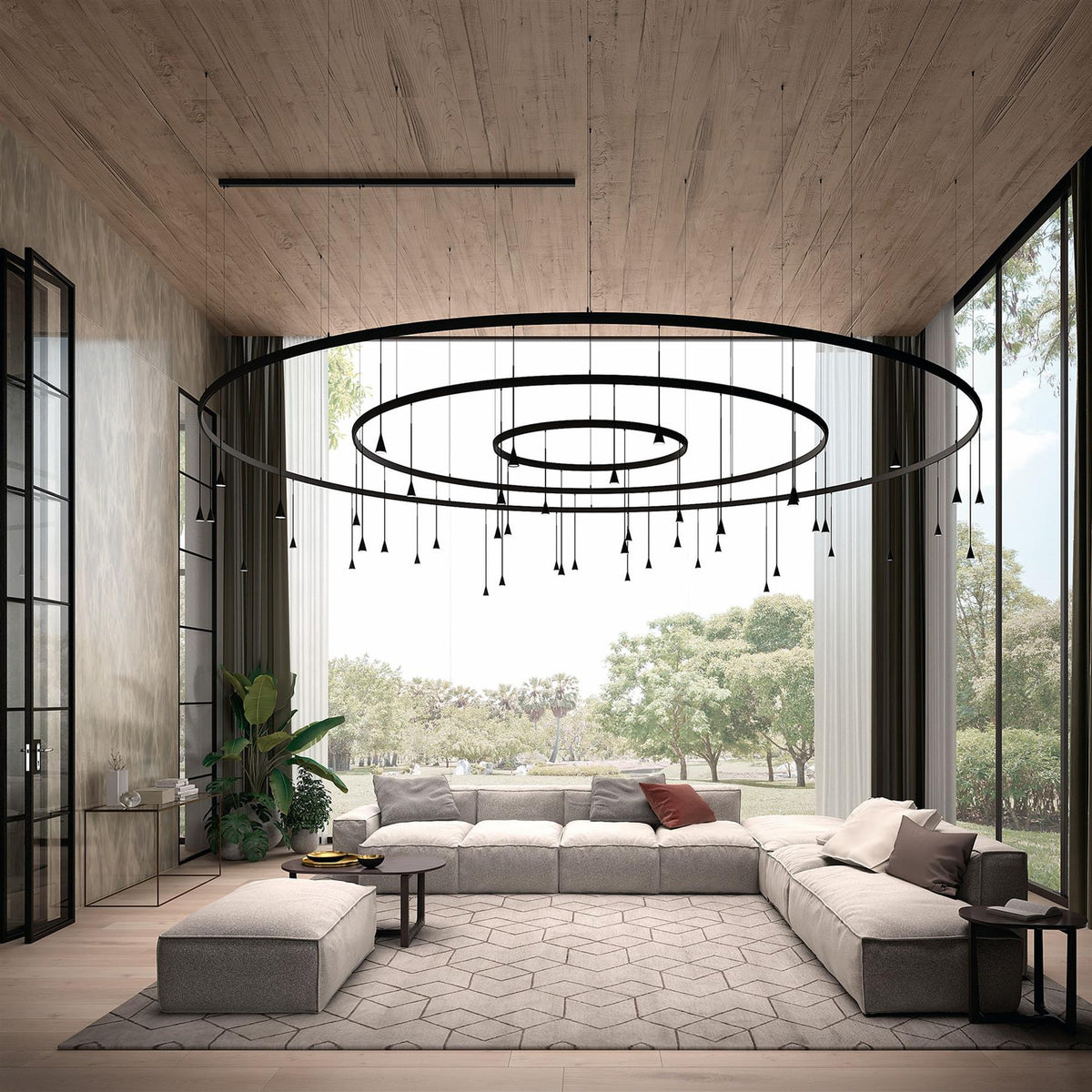 Bover Skybell Circle Pendant Light