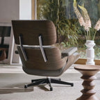 Vitra Eames Contemporary Lounge Chair and Footstool in Dark Walnut