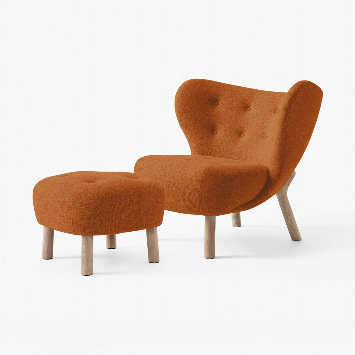 &Tradition VB1 Little Petra Chair with Footstool