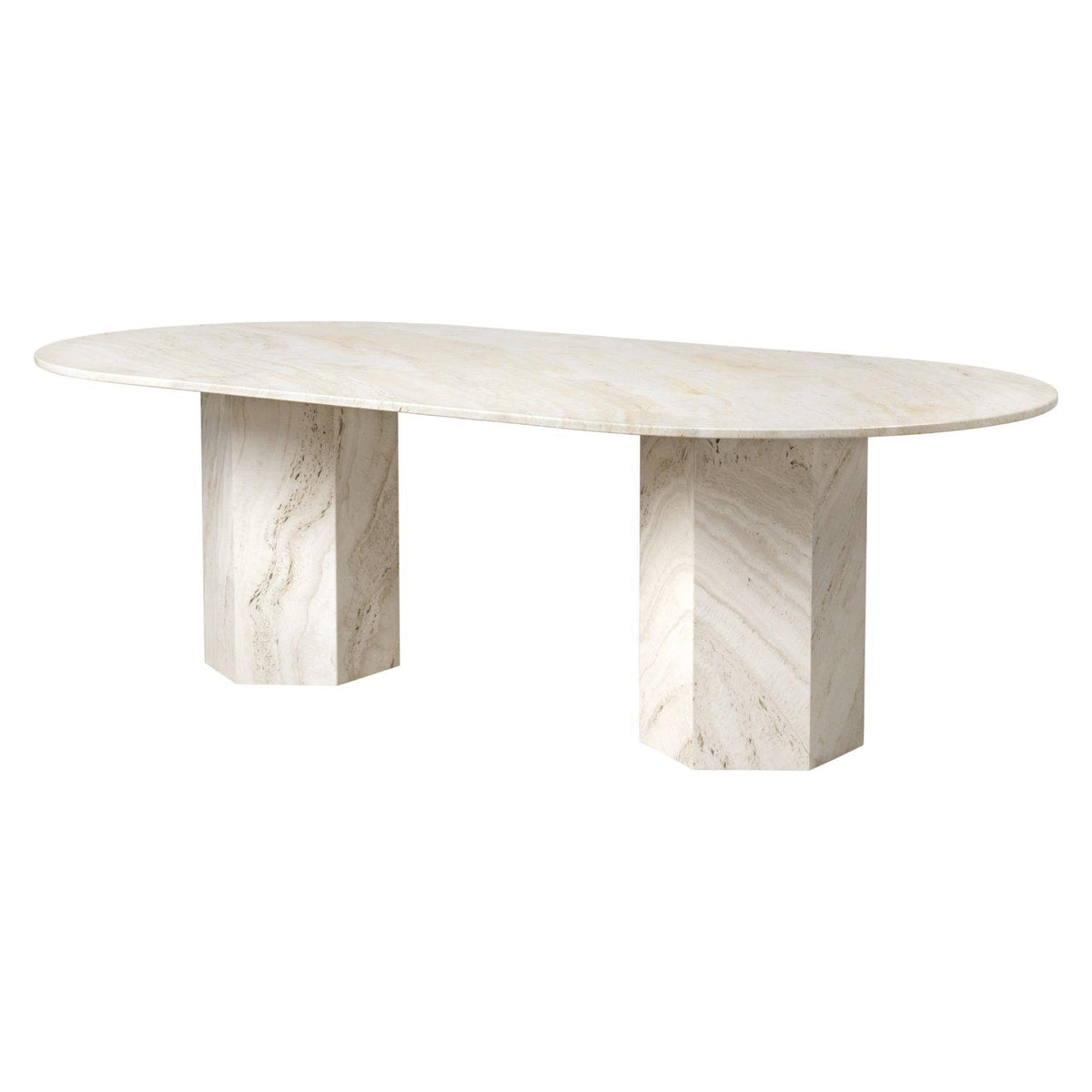 GUBI Epic Dining Table - Elliptical, Neutral White